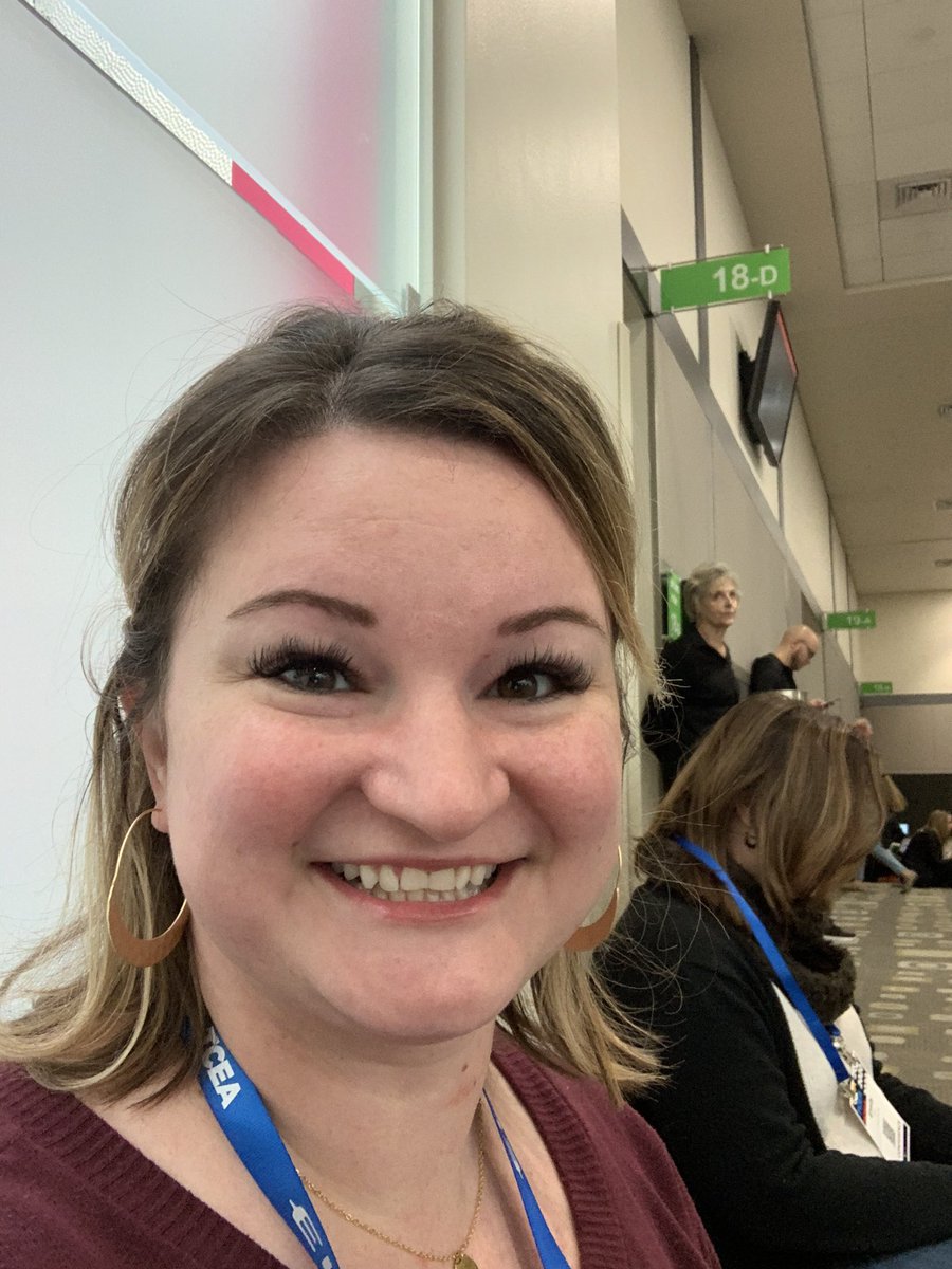 SKinginComal's tweet photo. Because when you REALLY want to get into a session, you get there and wait outside the door for over an hour just to make sure you get a seat!! #tcea #tcea2020 #secondinline https://t.co/9VwN1wxYOr