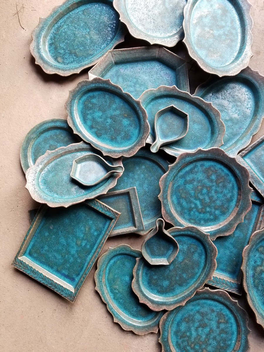 藤原純さん とんがり皿 2客セット