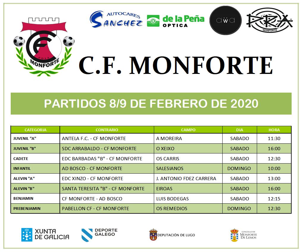 CFMonforte's tweet photo. Horarios del fin de semana #CFM #futbolbase #Monforte https://t.co/na11mblhXT