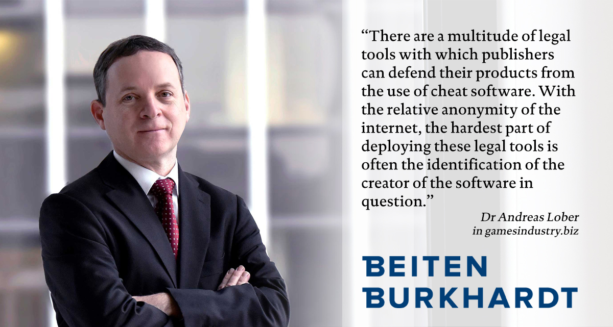 #Publishers of popular #games clearly have a vested interest in preventing the use of cheat #software, but are they powerless to do anything about it? Dr Andreas Lober offers advice to publishers battling the rise of #cheat software in #online games. bit.ly/2OyREzA