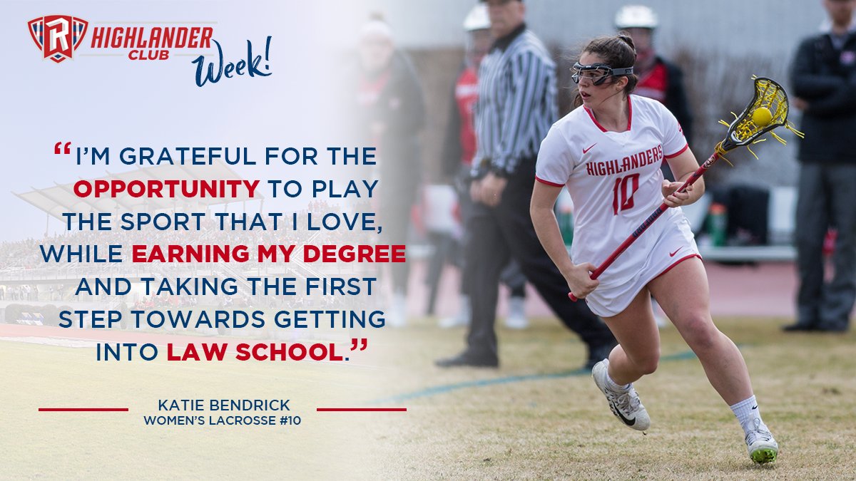 Highlander_Club's tweet photo. #HCWeek Student-Athlete Spotlight #4: Katie Bendrick (@RUWomensLax)🥍
To support our incredible student-athletes like Katie, click here 👉 https://t.co/VpkBX6UJ4c https://t.co/9OEVAoqXft