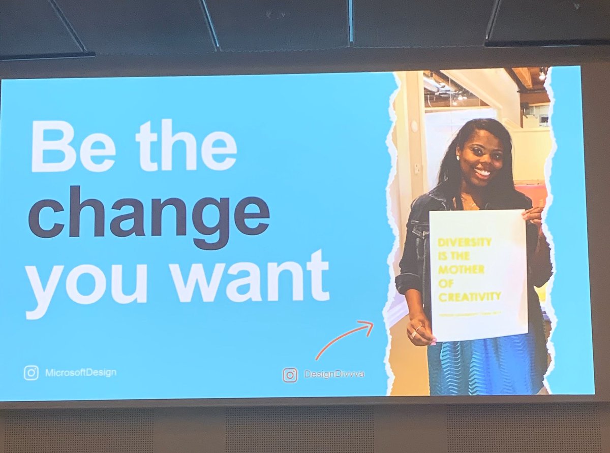 “Diversity is the mother of creativity” Amazing talk by <a href="/DesignDivvva/">Tasha Lutfi</a> ❤️