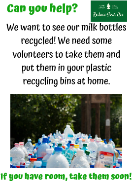 Acomb School Council (@apscouncil) on Twitter photo APS Council want our empty milk cartons taken away and added to plastic recycling bins. Let us know if you are able to take any home to recycle.
If you have room, take them soon!
@acombprimary <a href="/FoapAcomb/">Friends of Acomb Primary</a> APS Council want our empty milk cartons taken away and added to plastic recycling bins. Let us know if you are able to take any home to recycle.
If you have room, take them soon!
@acombprimary <a href="/FoapAcomb/">Friends of Acomb Primary</a>