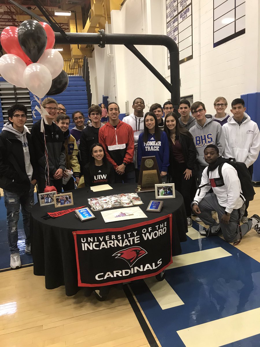 Boswell XC and Track and Field runner officially signs with The University of the Incarnate Word!  Super proud of <a href="/_andreacuna_/">Andrea Acuna</a> and her numerous accomplishments.  Headed to you now <a href="/UIWAthletics/">UIW ATHLETICS</a> <a href="/UIWTrackXC/">UIW Track and XC</a> <a href="/emsisdathletics/">EMS ISD Athletics</a> <a href="/XcBoswell/">Boswell XC</a> <a href="/boswellhs/">Boswell High School</a> <a href="/BoswellTrack/">Boswell Track</a>