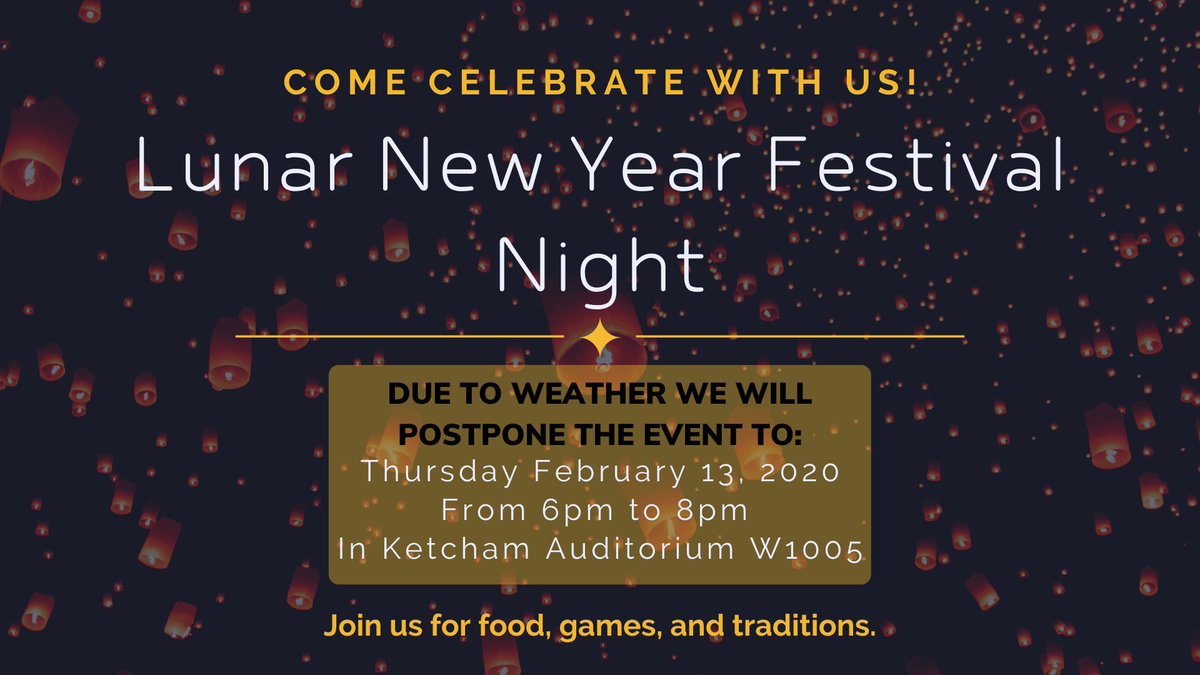 Lunar New Year Festival Night postponed due to weather 