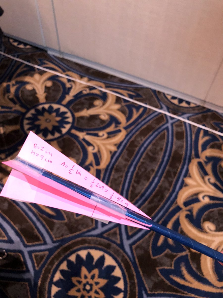 RyanFoster25's tweet photo. Straw rockets design challenge- using my knowledge of area of right triangles to engineer a rocket to travel the furthest distance. Lots of scientific inquiry, data analysis, and FME concepts. #VCEC20 @childengineer https://t.co/UCBdh6w7ej