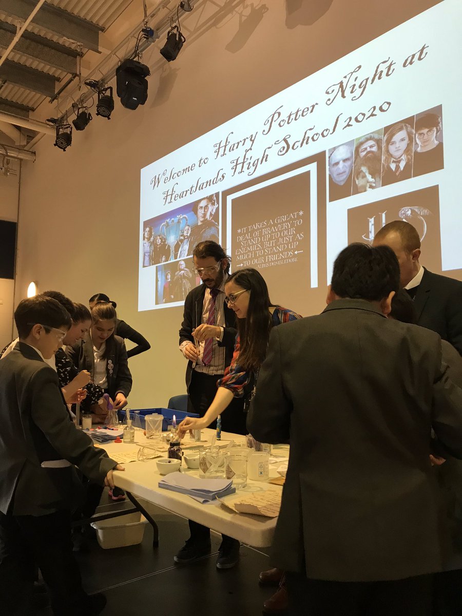 Harry Potter night in full swing at Heartlands High school!