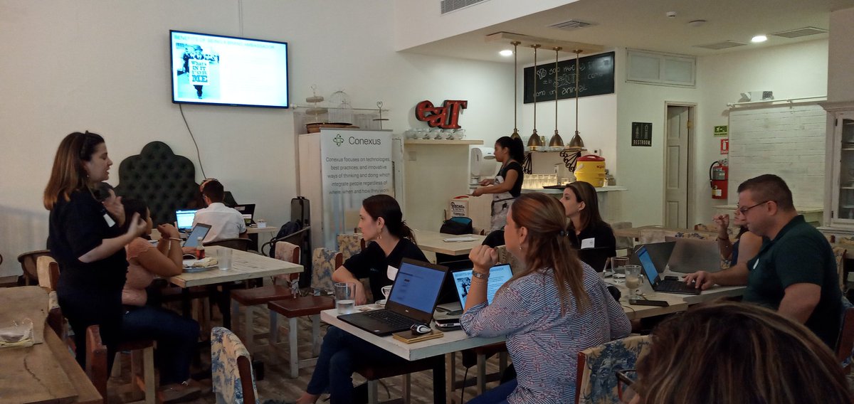 KatheBerdugoR's tweet photo. Office is where you can grab a coffee ☕ put your headset on 🎧 and do your work! #ConexusNola @DellPanama #ConexusLatam https://t.co/U5Tx9MmHCk