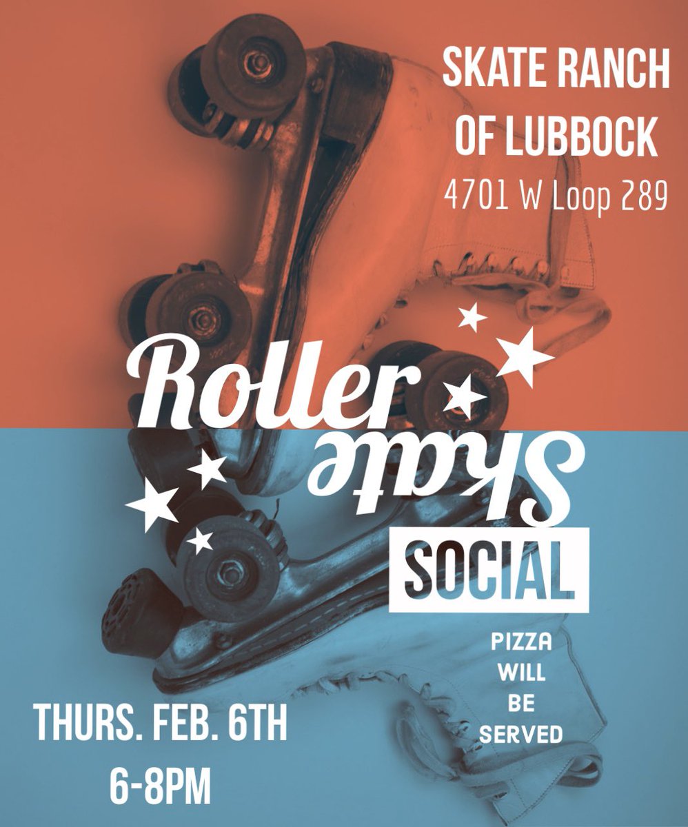 Roller skating social is tonight!!! Bring a friend, all are welcome!