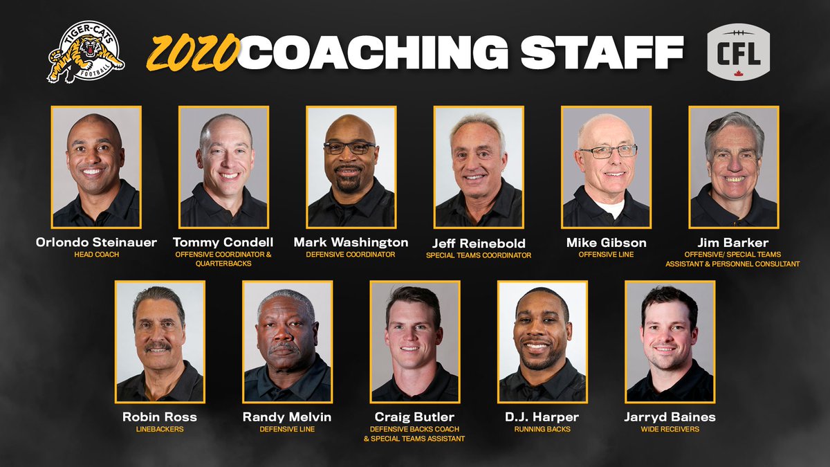 Ticats's tweet photo. .@TicatsInsurance Coaching Staff Update:

We've officially announced our full 2020 coaching staff.

🗞️ > https://t.co/sLdYj0vlzY

#Ticats | @InsuredWithMIB https://t.co/sssTVK9LGX