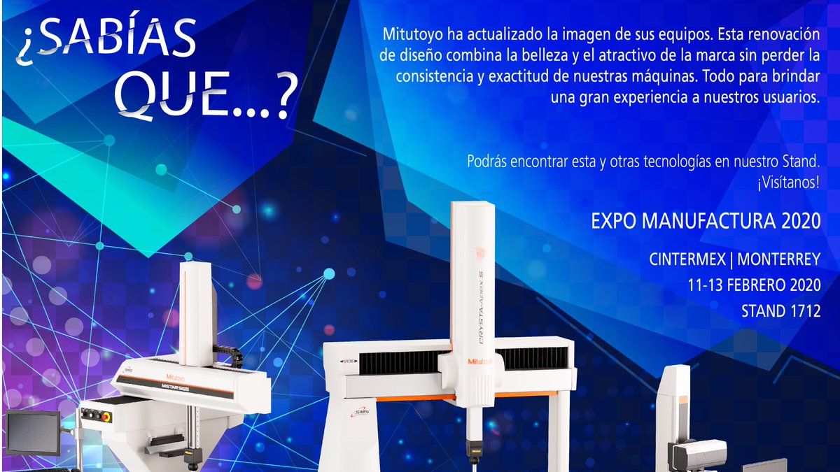MitutoyoMexico's tweet photo. @MitutoyoMexico te invita a conocer su nueva gama de equipos de medición #MiSTAR555 #CrystaApexV #Avant
Conócelas y 🧡enamórate🧡 de ellas en @expomanufactura 🙌 📌 Visítanos en el Stand 1712. #MitutoyoSabíasQue #tobemadeistobemeasured #MitutoyoM3Innovation #InlovewithMitutoyo https://t.co/kJ90XTLhMB