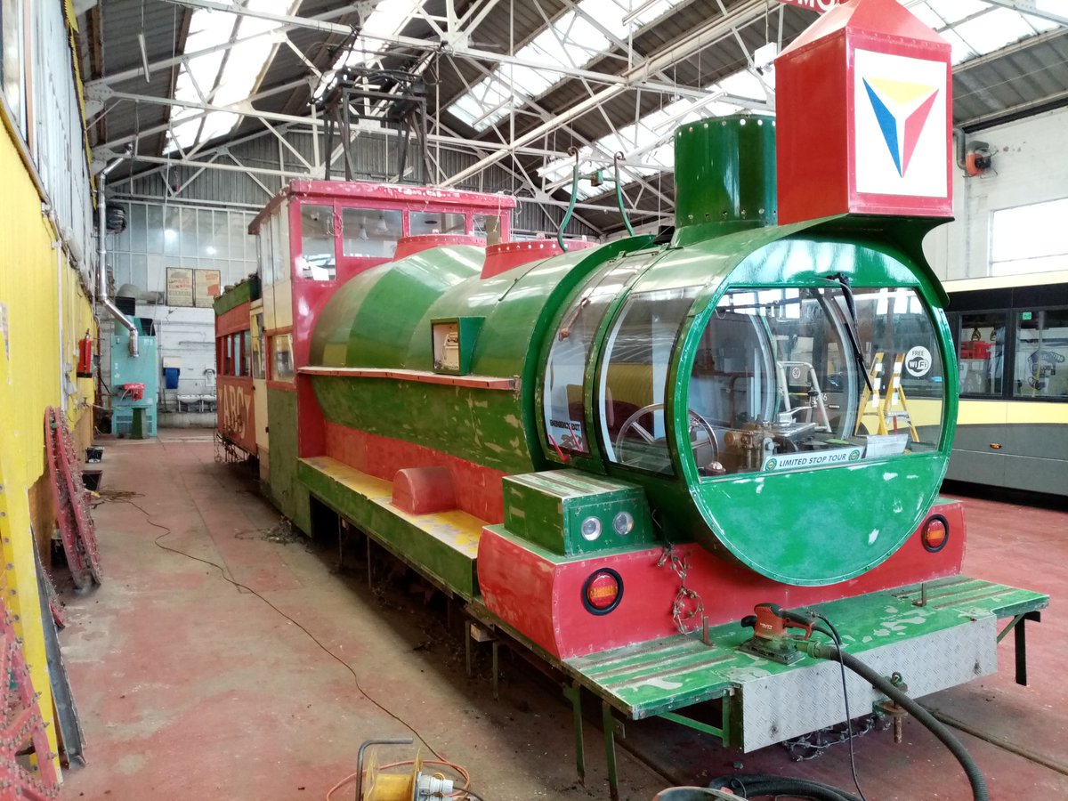 We thought we'd share some photos of the work progressing on  our illuminated trams. The Western Train continues receive bodywork attention and looks very bare without the funnels and wheels. The Frigate is stating to receive new wiring.