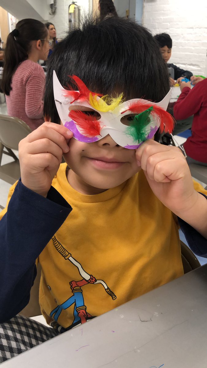 Today is Multicultural day at Parsons! Currently we are visiting Italy and making Carnevale masks! <a href="/PARPrincipal/">Mark Woodard</a> @MsDeeStroh