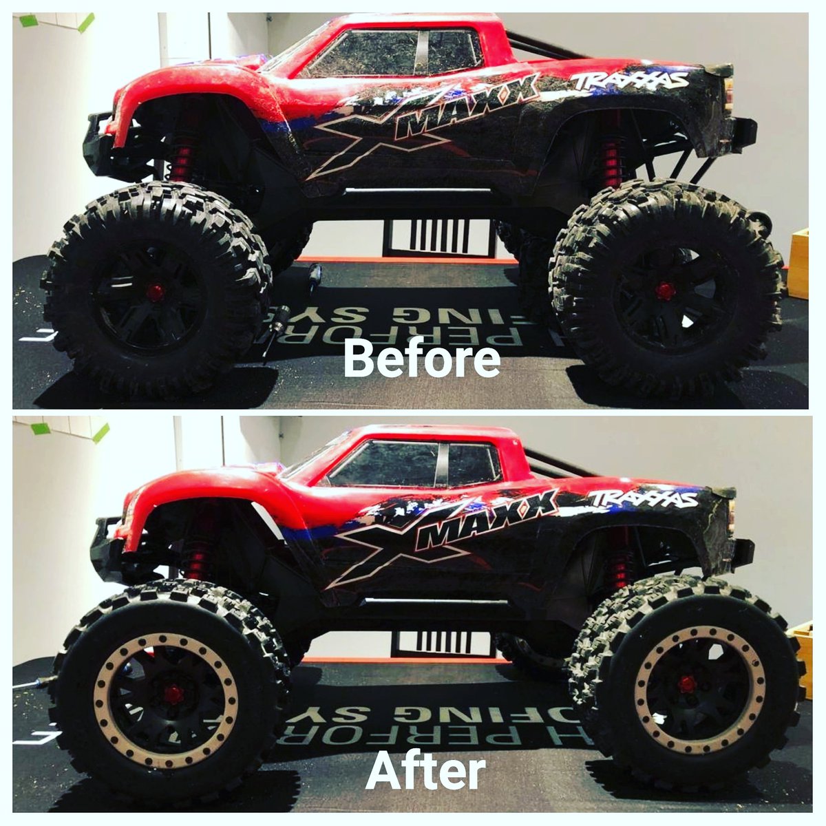 RcTgfx's tweet photo. New wheels!!!! Like and subscribe on YouTube ❤️ https://t.co/JAN8doGkiy #rc #xmaxx #traxxas #prolineracing #wheels https://t.co/KgzCGbK1sJ