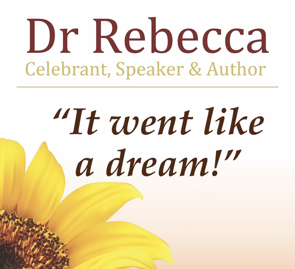 DrDinsdale's tweet photo. When someone runs up to after a service and says...              #lovemywork #drrebeccad #thankfulthursday #celebrant #northeast #beautifulservice #kindestfunerals #emotionalwellbeing #lovingcare #itsthelittlethings https://t.co/1gq0AC5DXe