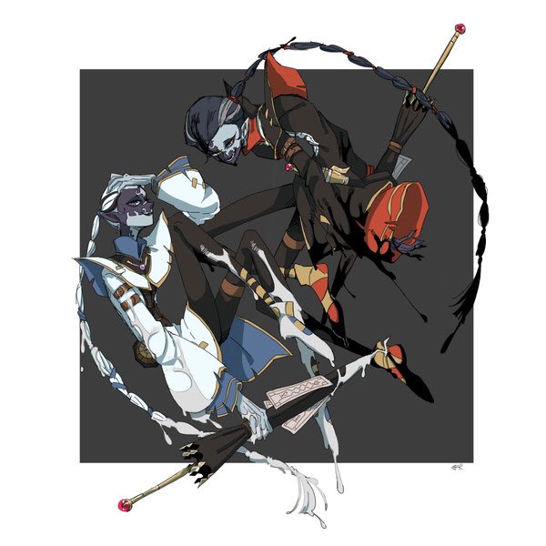 白黒無常のtwitterイラスト検索結果 古い順