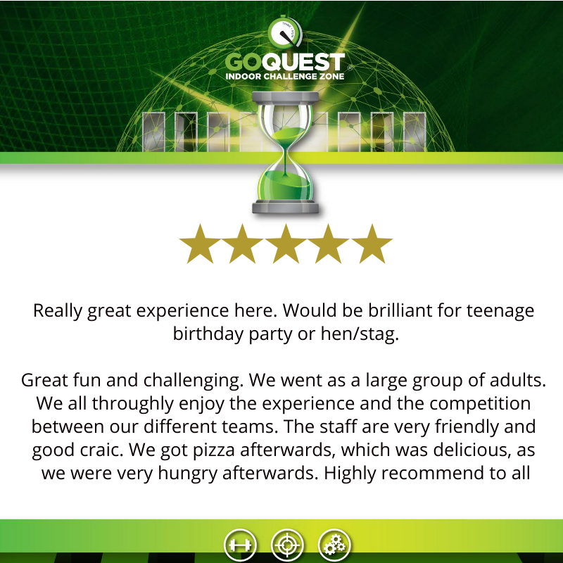 goquestdub's tweet photo. A couple of recent GoQuest reviews, yet again we got top marks βοΈβοΈβοΈβοΈβοΈ
#goquest #groupdaysout #dublinfun #stagparties #henparties https://t.co/19PH80ub21