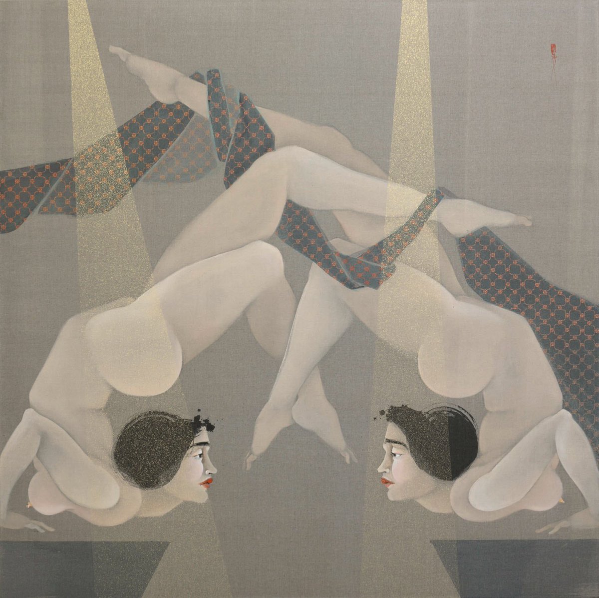 Hayv Kahraman consistently blows me away. Her last show at  @JackShainman got me a little choked up. She’s on Instagram here:  https://instagram.com/hayvkahraman 