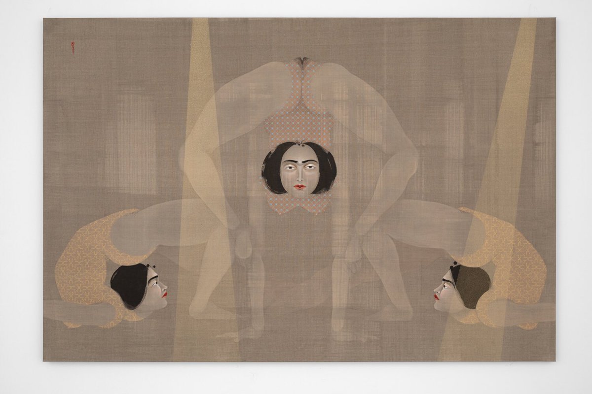 Hayv Kahraman consistently blows me away. Her last show at  @JackShainman got me a little choked up. She’s on Instagram here:  https://instagram.com/hayvkahraman 