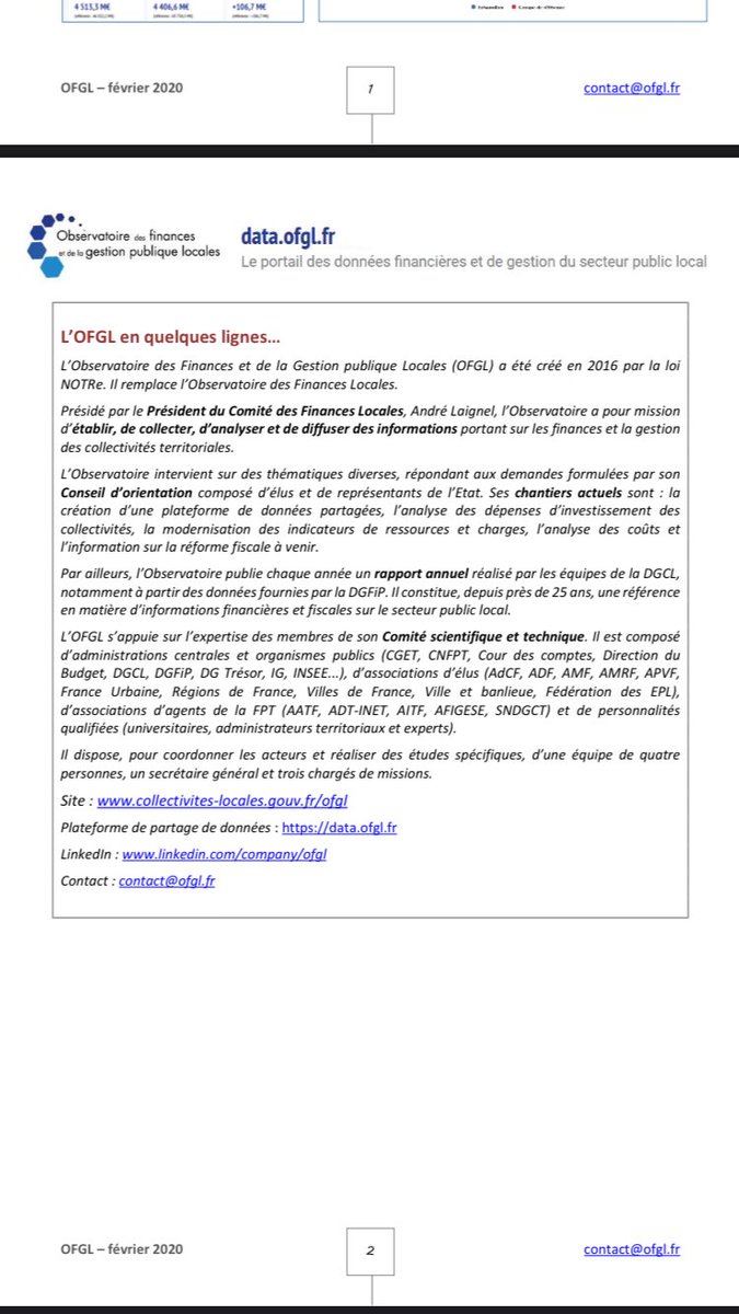 SndgctI's tweet photo. La plateforme des données financières et de gestion du secteur public local conçu par l’observatoire des finances et de la gestion publique locales #OFGL est en ligne !
https://t.co/Uwoxhzhrj1 
Pour le @sndgct membre du conseil scientifique et technique c’est une avancée majeure https://t.co/SyHFGeNnNr