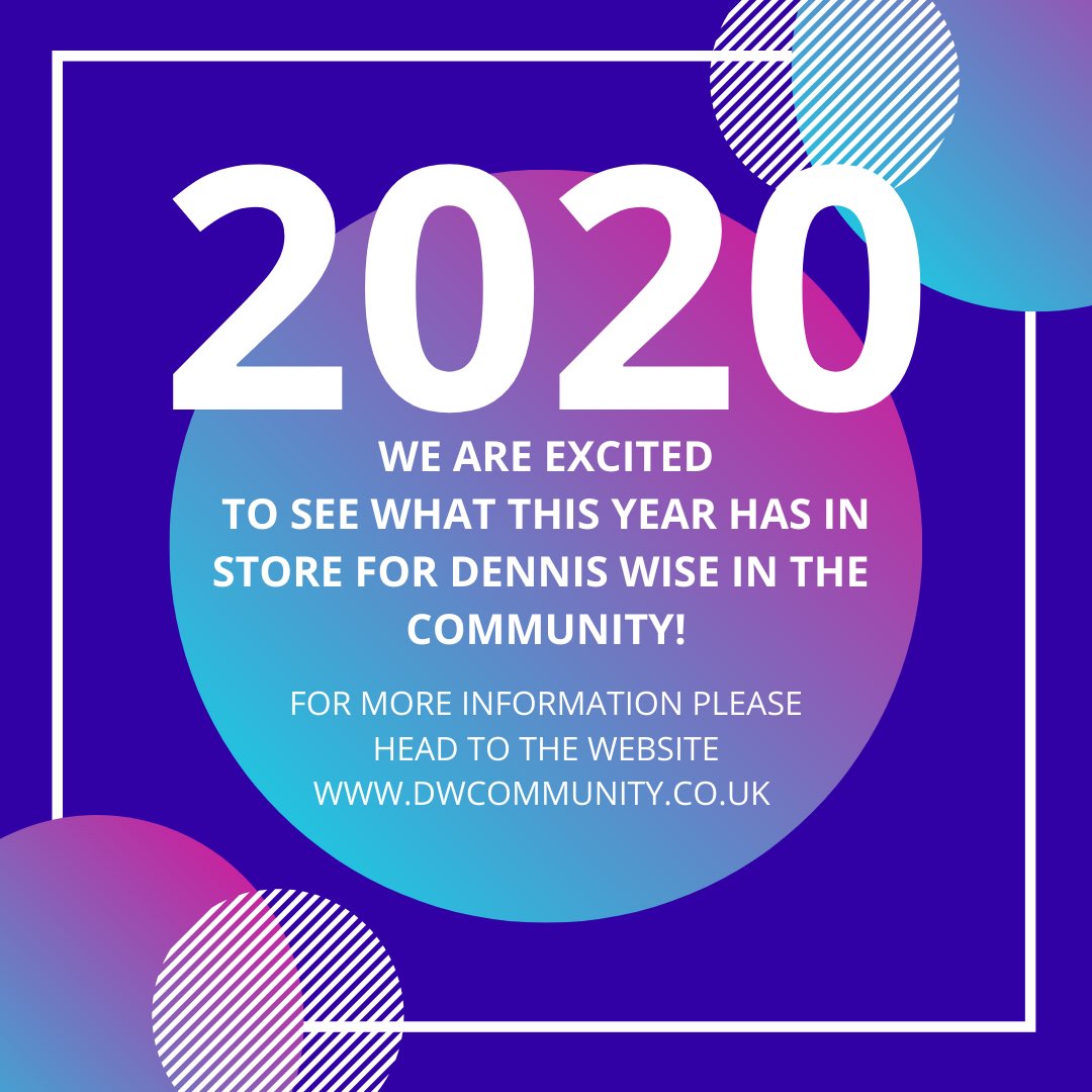 We are looking forward to another great year here at the Dennis Wise in the Community HQ. We hope we can continue to have the support from all you wonderful followers 🙌🏼 dwcommunity.co.uk