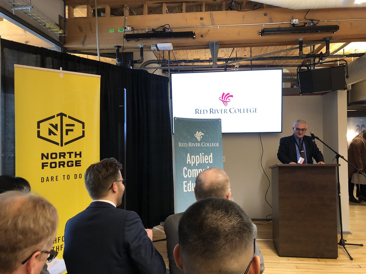TheJohnsonCorp's tweet photo. Thrilled to attend the official partnership launch event of @RRC Applied Computer Education (ACE) and @northforgemb! https://t.co/pSd0ifR06V