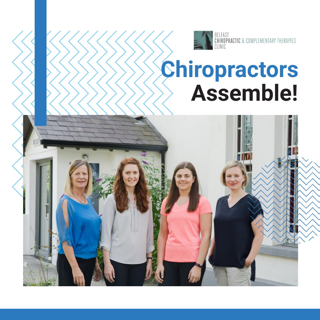 belfast_chiro's tweet photo. Our very own superheroes! We are blessed to have such talent under one roof! Our #Chiropractic team are here to help with any ache or pain you may be feeling. Get online and book your check up here https://t.co/ONhauci5JG 💪 https://t.co/T8AqhM4Lsg