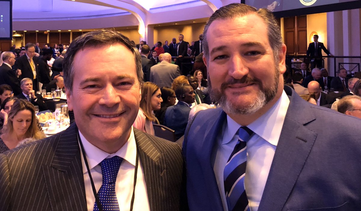 jkenney's tweet image. Great start to my DC trip, meeting Senators Ted Cruz (Texas), and Steve Daines (Montana) over breakfast.

I brought greetings to Sen. Cruz from his birthplace - Calgary!

Thanks to both Senators for being friends of Canada &amp;amp; big supporters of Keystone XL!