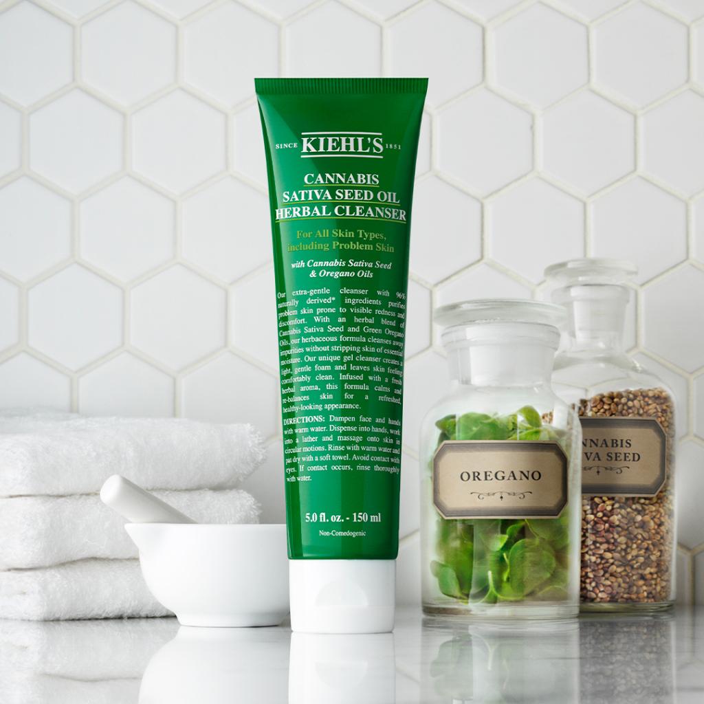 kiehl's cannabis sativa seed oil herbal cleanser
