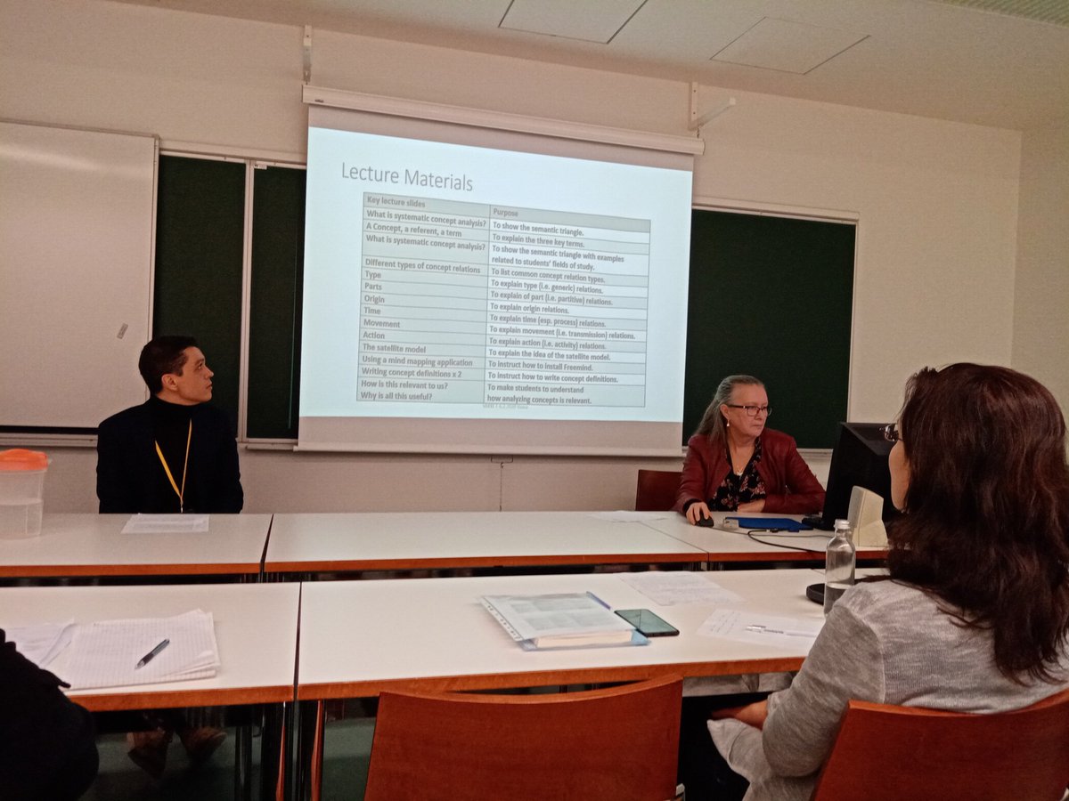 helsuskat's tweet photo. Guedra and @ANuopponen described usefulness of #conceptanalysis in ESP teaching. #vakki2020 offered also plenty of other interesting presentations in the field of #termilogy. #vakki https://t.co/4E3VgJqyLF