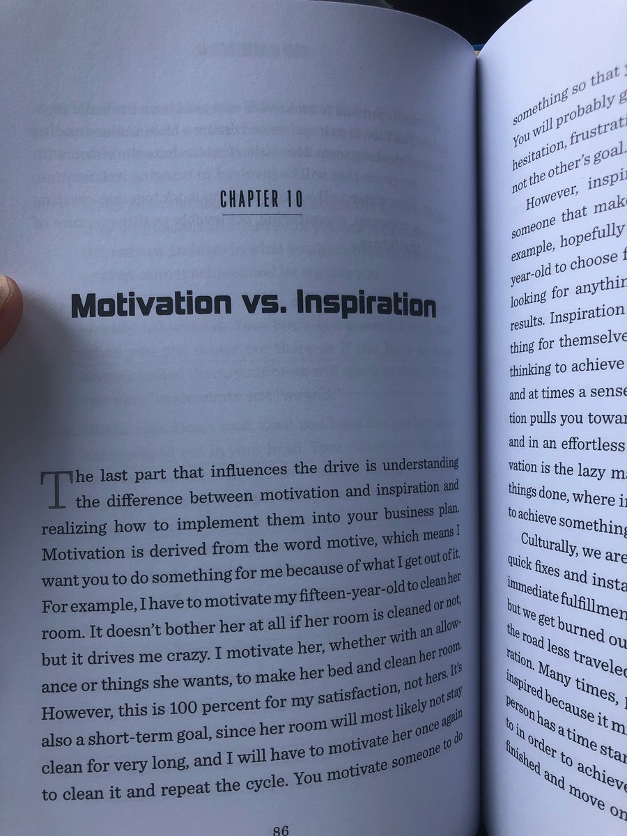 Marques_Ogden's tweet photo. “My favorite chapter!”
Don Bethell
Entrepreneur
There is a BIG DIFFERENCE between these two words Click below
https://t.co/hF0qByP6RJ
#thesuccesscycle #motivation #vs #inspiration #thereisadifference #pickupacopy #elite #mindset
#ambition #drive #hardwork #build #your #legacy https://t.co/2nu32nDSzf