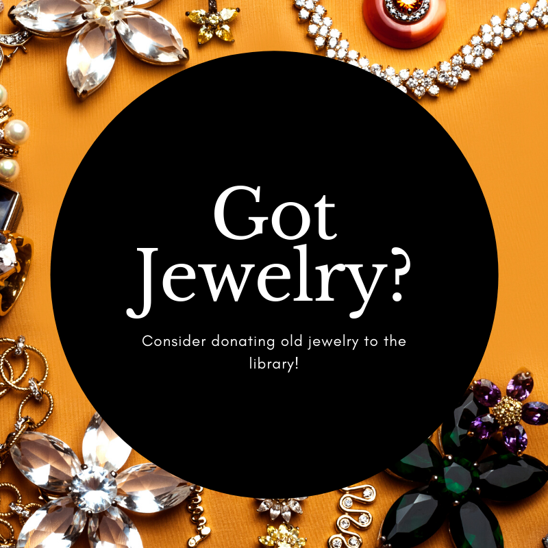 GardCityMichLib's tweet photo. CALL FOR USED/JUNK JEWELRY!
Do you have any broken, old, or junk jewelry lying around? Consider donating it to the library! We use beads and charms from old jewelry to create new jewelry at our beading programs. Any donations are welcome! https://t.co/n4XJPEutss