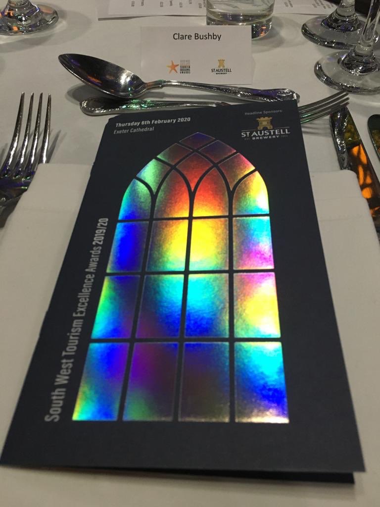 ClockworkM's tweet photo. When the awards programme looks this dreamy ๐๐
Courtesy of Michelle at Clockwork HQ
#cogsofclockwork #swtawards #SWTA20 https://t.co/Xkn0ytT6xT