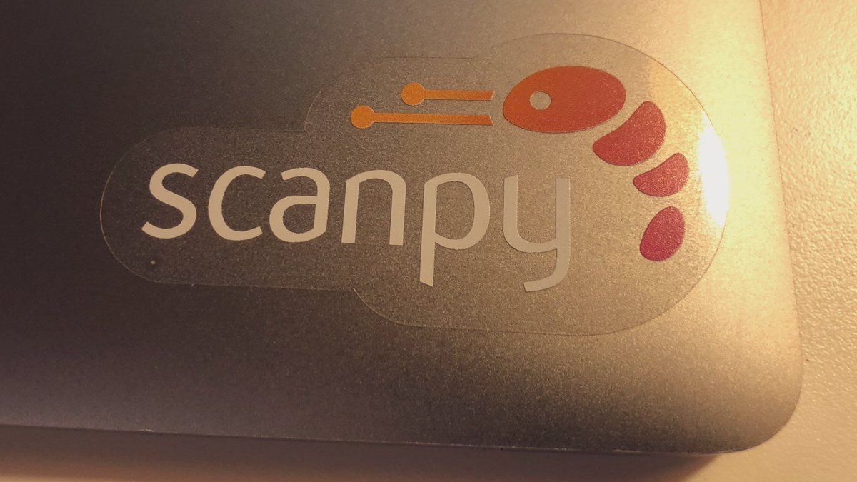 fabian_theis's tweet image. Really happy how well the new #scanpy stickers turned out - happy to share, eg at next conferences (Hinxton, Florence). 🤓