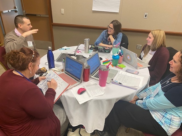ESU_16's tweet photo. 3 @ESU_16 districts are deep into the work @ NE Instructional Materials- Professional Learning Innovation Fellowship w/ @NDE_TLA &amp; @TeachingLabHQ! HQ instruction in ELA, Math, Science &amp; IMPL planning &amp; more!Nebraska, honestly, instructional materials matter for everyone! https://t.co/aLEqeFmLPI