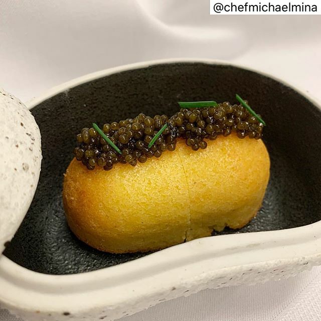 A G-Man Special Edition! 🔥 <a href="/StripsteakLV/">STRIPSTEAK</a> now offers this incredible Caviar “Twinkee” by <a href="/ChefGeraldChin/">Gerald Chin</a> — a warm corn muffin stuffed with kaluga caviar, whipped yuzu crème fraîche &amp; traditional garnishes. #MINAMoments ift.tt/2SnXRj1