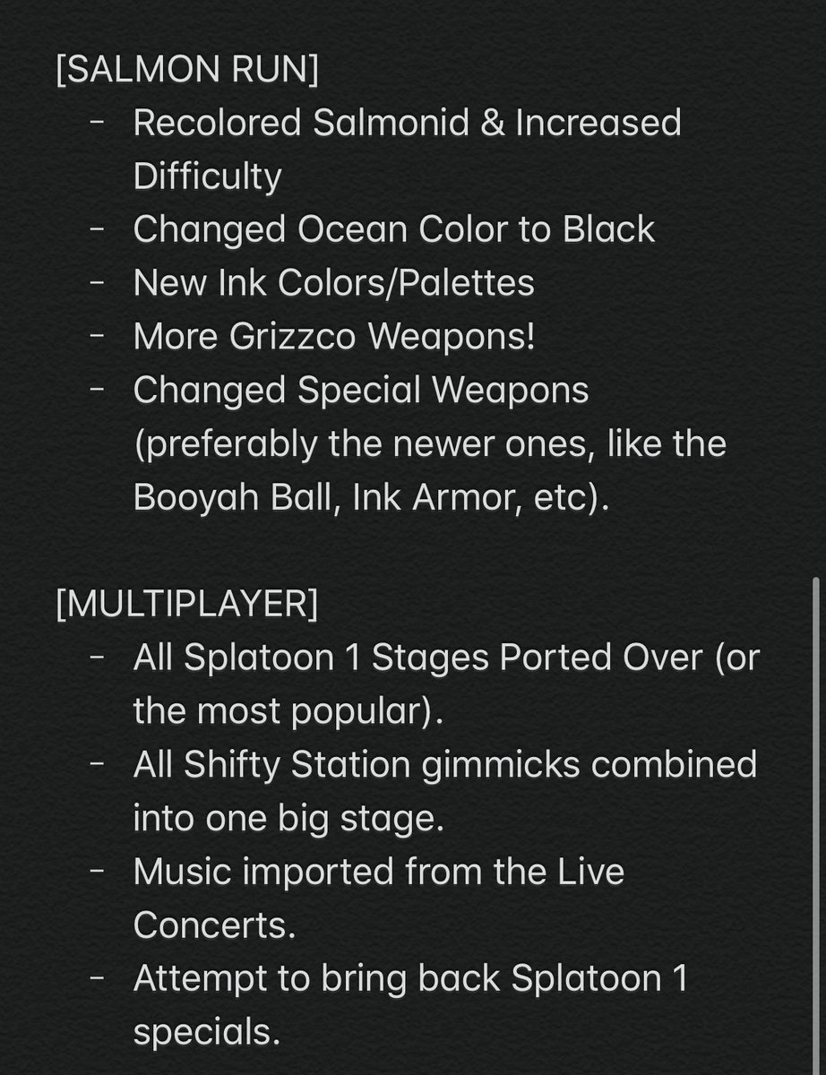 0xRed's tweet photo. after the last Splatfest. I wanted to do the same thing as I had done in Splatoon before I quit Splatoon 2: make a big modpack (in Splatoon, this was the ASH/Red's XML) for anyone in the community to use. I attached the earliest version of my list of features below. (2/6) https://t.co/y6tLMApY9A