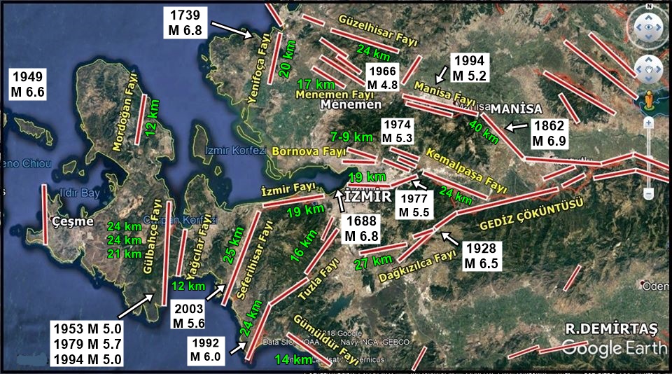 dr ramazan demirtas on twitter 1 izmir ve civarinda 14 diri fay var bu faylar 6 5 7 0 buyuklukte deprem uretme potansiyelleri var 10 temmuz 1688 izmir depreminde m6 8 5 bin kisi 4 nisan