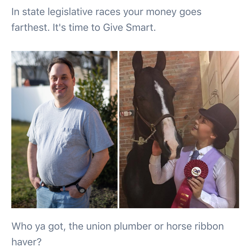 The candidates for a special election in Pennsylvania, coming in March.