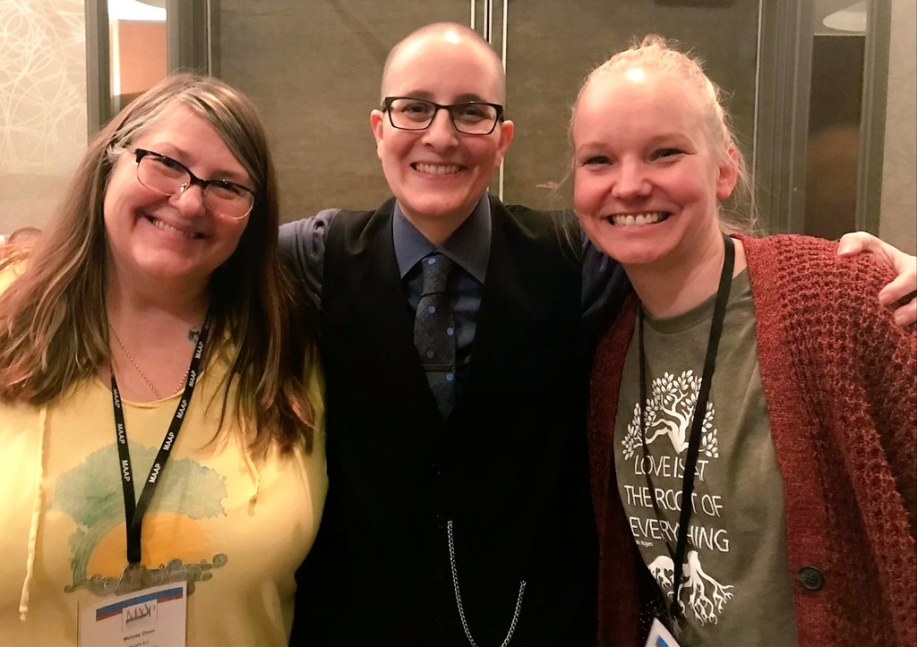 PLSAS_Olson's tweet photo. SUCH AN AMAZING ADVOCATE FOR STUDENT EQUITY!! Kelly D. Holstine at the Minnesota Association of Alternative Programs' conference. Great moments with fantastic colleagues! https://t.co/ymafHaR06Z