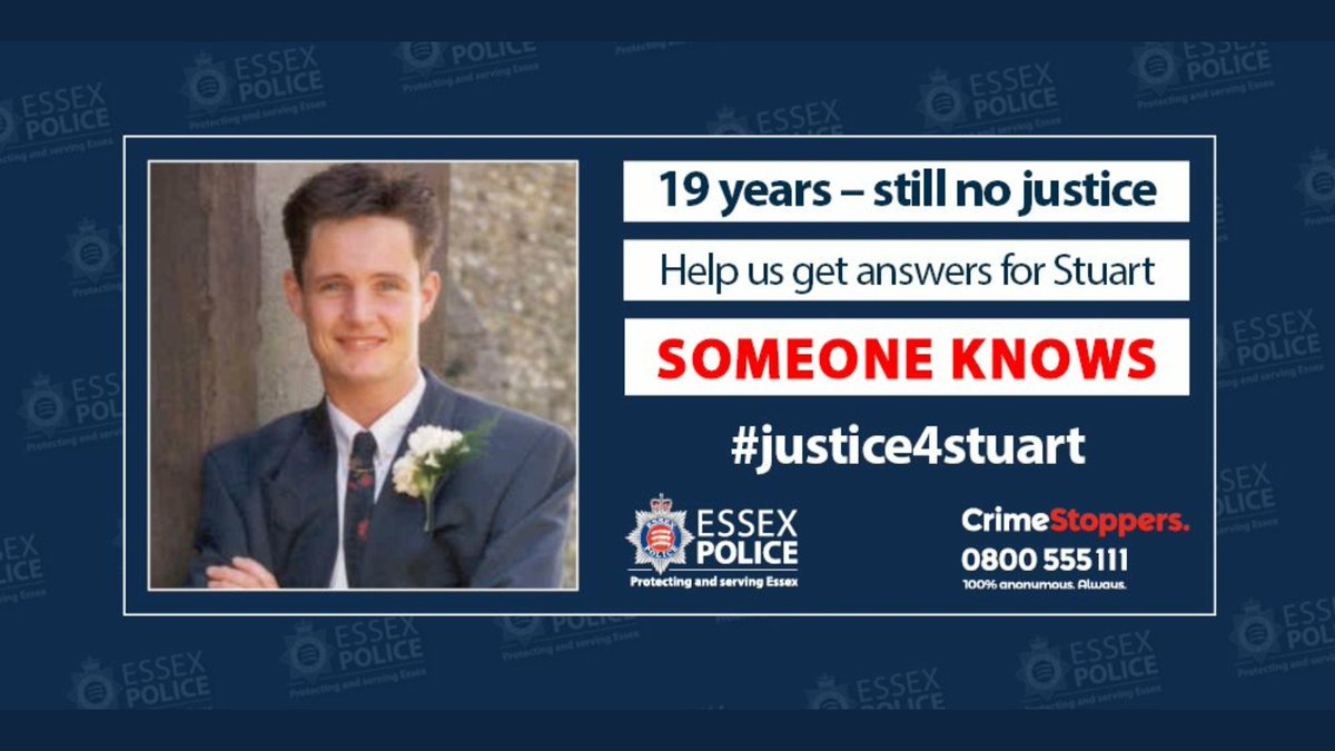 MissStixy's tweet photo. #stuartlubbock was viciously sadistically sodomized to death in 2001.
1 or more of these people did it.
#MichaelBarrymore 
#JonathanKenney
#JustinMerritt
#ClaireJones
#KellyCampbell
#SimonShaw
#JamesFuters
Substantial reward offered for information. Please contact @EssexPoliceUK https://t.co/vZJtcyRjhl