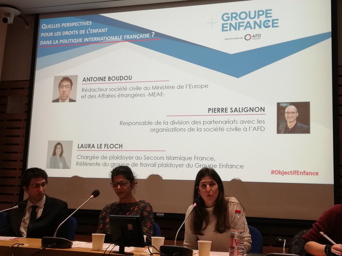 En 2020 sera votée la nouvelle #lopdsi à laquelle il est essentiel de faire figurer les #droitsdelenfant >> Laura Le Floch du <a href="/SIF_ONG/">Secours Islamique France</a> membre du Groupe Enfance invite les #parlementaires à jouer leur rôle en ce sens