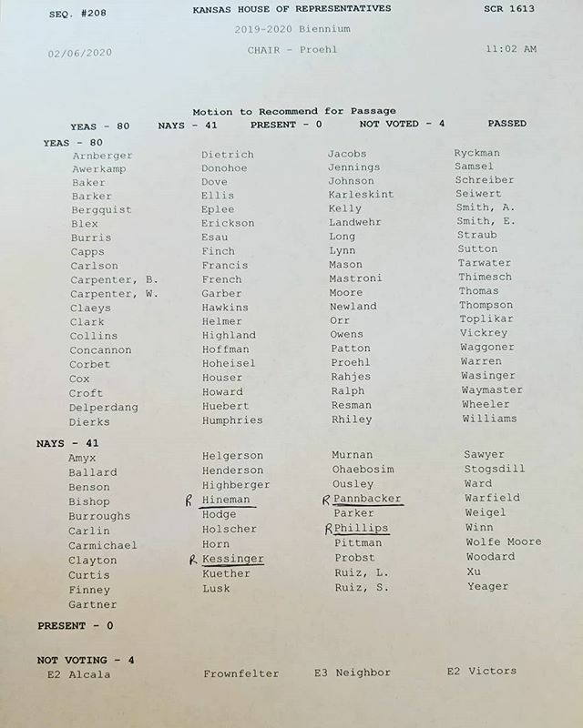 House Voted 80-41 in favor of moving the Constitutional Amendment on Abortion to final action! Folks, we must have 84 tomorrow! Please share this, call, email and reach out to these No votes and encourage them to vote Yes tomorrow!

This amendment simply… ift.tt/383SewN