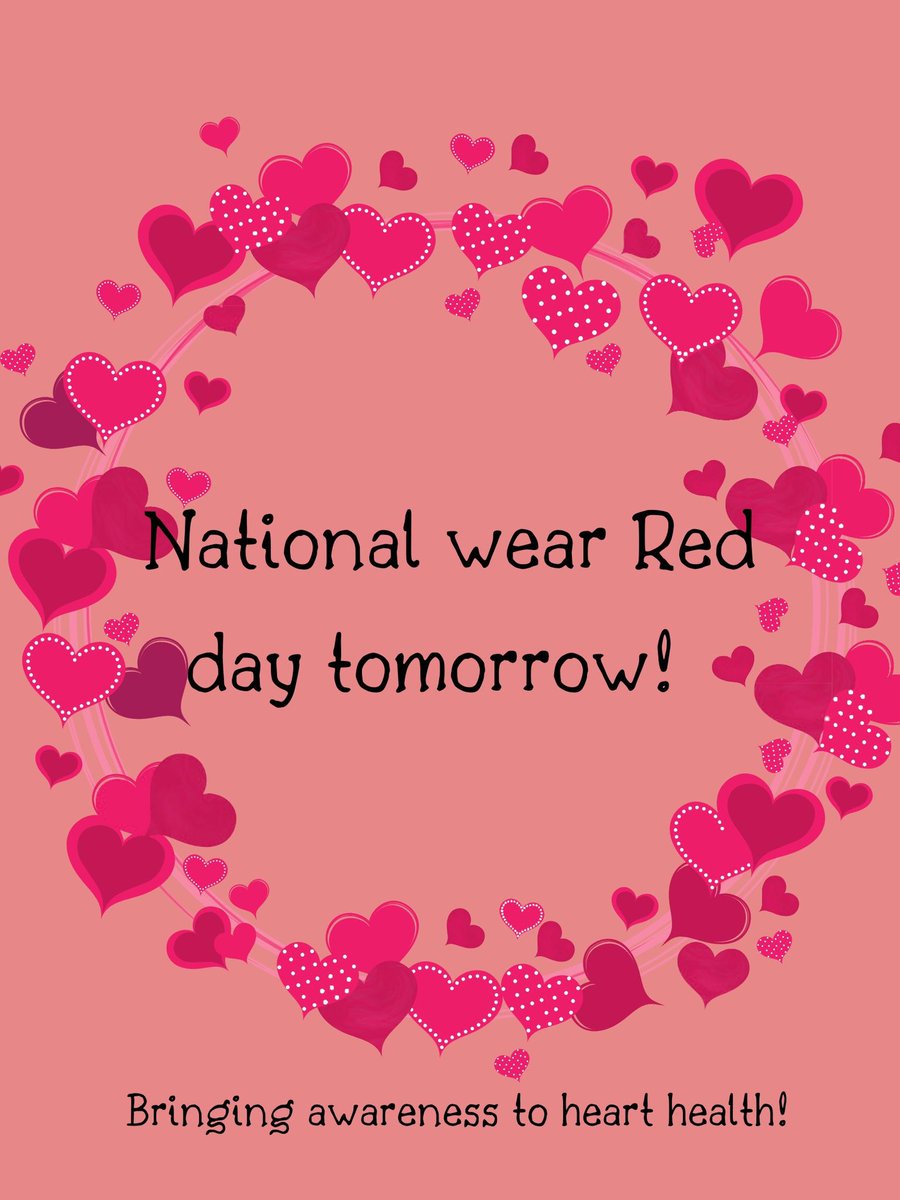 Join us in wearing red tomorrow!❤️❤️ #riversideranch #hearthealth