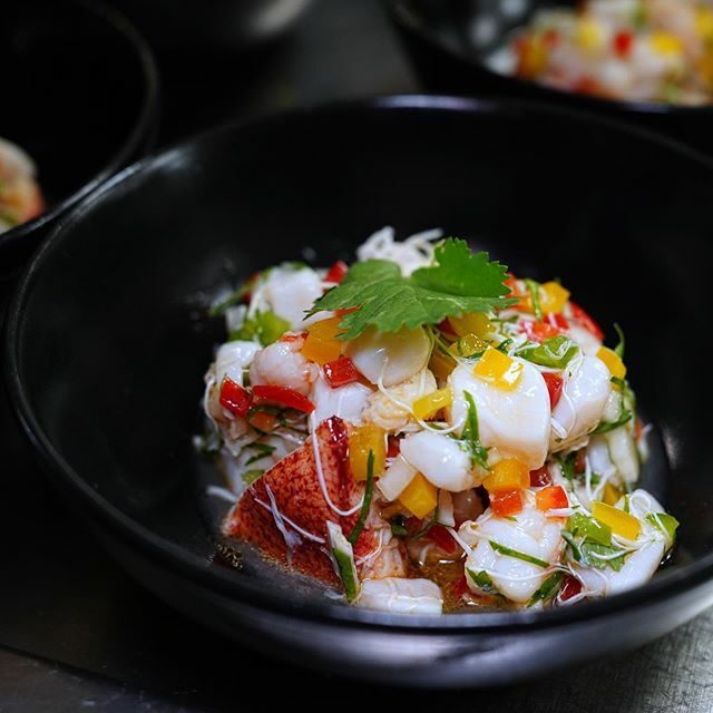 SubtleFoodie's tweet photo. Check out this amazing #ceviche made by @chefaustinsimmons for the #COLLABOREIGHT dinner with @triswoodlands and @zanticucina. Infinitely fresh and bright with the flavors of the #seafood shining through. No pretense, no masking, just great execution. It… https://t.co/1wQkqBzisa https://t.co/YNfRjTF7Xv