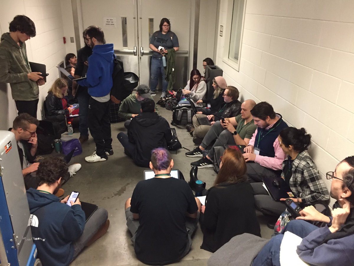 CLT_SPS's tweet image. We may have had to evacuate everyone to the basement as a precaution during the Tornado warning today, but our Coding Boot Camp students did not miss a beat. They just regrouped and continued working on their projects. 🌪💻 #justkeepcoding