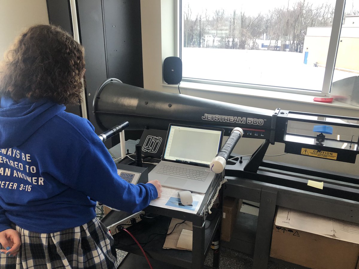 STEM2UYP's tweet photo. @LutheranCougars @PLTWorg AE class has a the new Wind Tunnel fired up to study lift and drag of the airfoils created by our students.  #handsonlearning https://t.co/DkMjSm7FNG