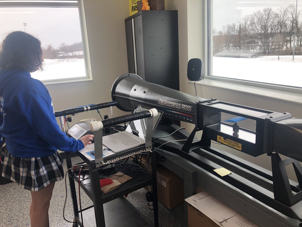 STEM2UYP's tweet photo. @LutheranCougars @PLTWorg AE class has a the new Wind Tunnel fired up to study lift and drag of the airfoils created by our students.  #handsonlearning https://t.co/DkMjSm7FNG