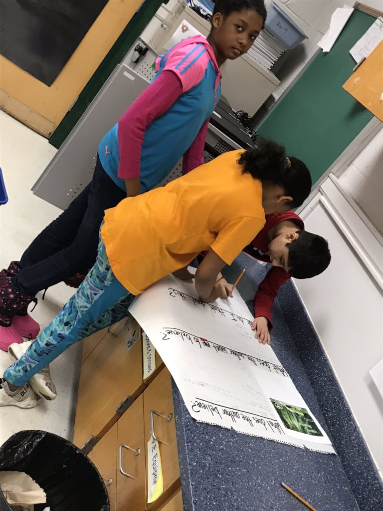 DorrityS's tweet photo. Critical Literacy through immersion. What the author believes. What they want me to believe. What do I think/feel about the presented message? @WeyanokeES @FCPSR2 https://t.co/mmA2L9OZQi