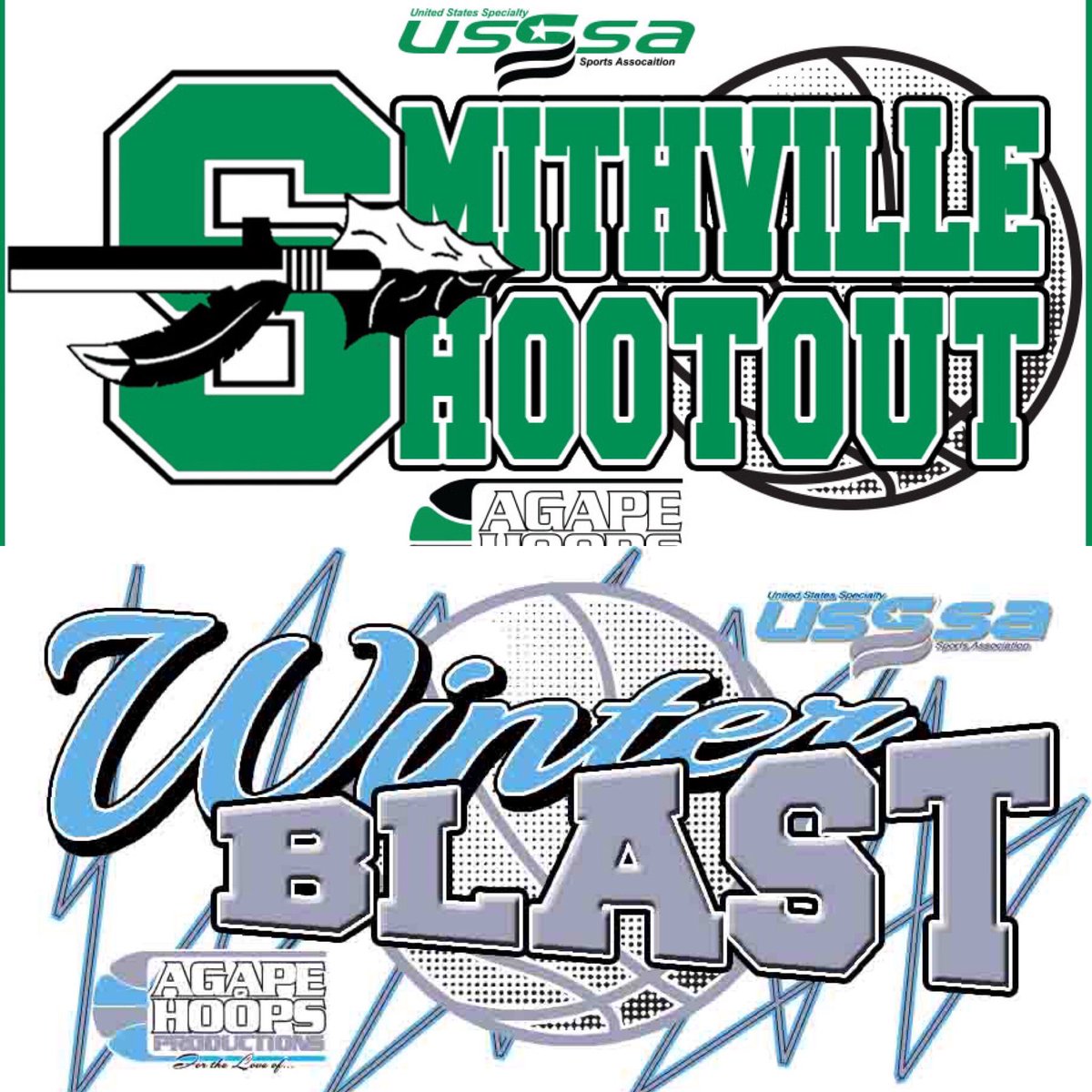 Get your team registered for one of our two events next weekend (2/14-2/16). Smithville Shootout 3GG at Smithville Schools and Winter Blast 3GG at 68’s Inside Sports. Register online at agapehoops.com by Sunday night at 9pm!